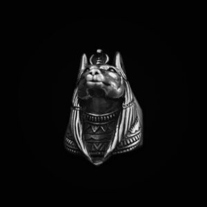 EYHIMD Egypt Mythology Death Anubis Stainless Steel Ring Egyptian Jackal God Underworld Gatekeeper Biker Rings Rock Jewelry